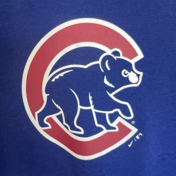 Nike‎ Cubs Sweatshirt Women's Medium Hoodie Blue Chicago - Picture 3 of 5